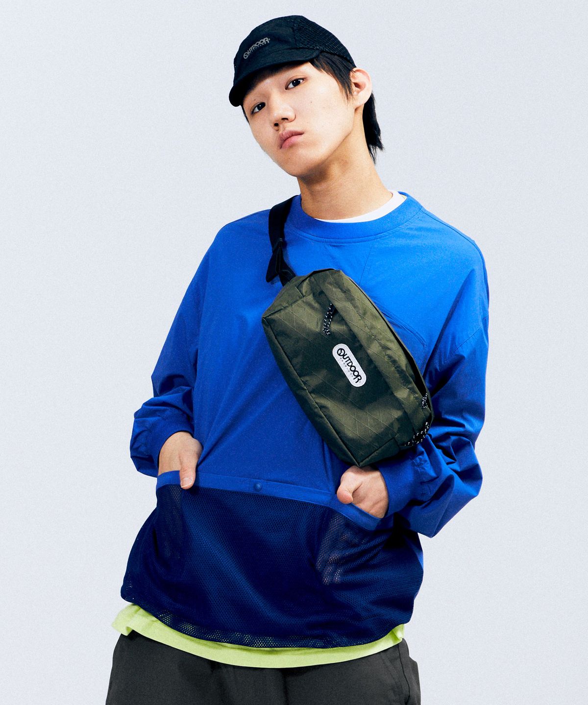 아웃도어 프로덕츠(OUTDOOR PRODUCTS) 우븐 롱슬리브 티셔츠 WOVEN LS T-SHIRTS