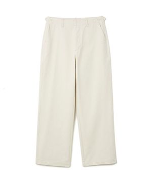 Tom Cotton Pants Off White