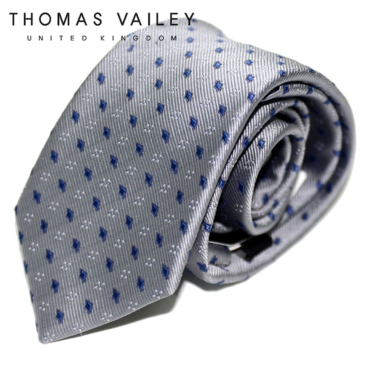 토마스 베일리(THOMAS VAILEY) 패션넥타이-다이아 그레이 7cm