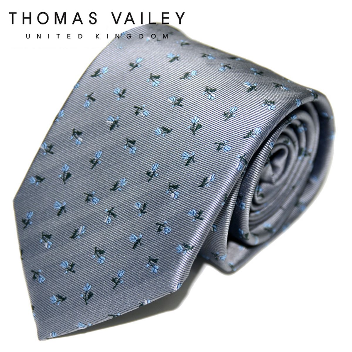 토마스 베일리(THOMAS VAILEY) 패션넥타이-튤립 그레이 8cm