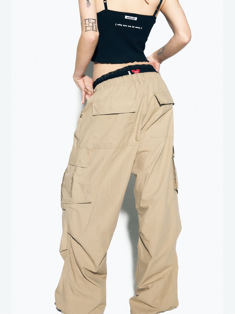 パンツ asif CALIE NEW PARACHUTE CARGO PANTS BMY708 MUSINSA | ASIF CALIE PARACHUTE CARGO PANTS BLACK