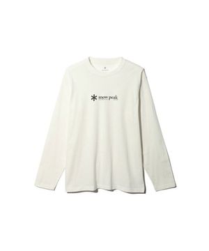 소프트 코튼 긴팔 로고 티 - 화이트 / SW-24SU201WH