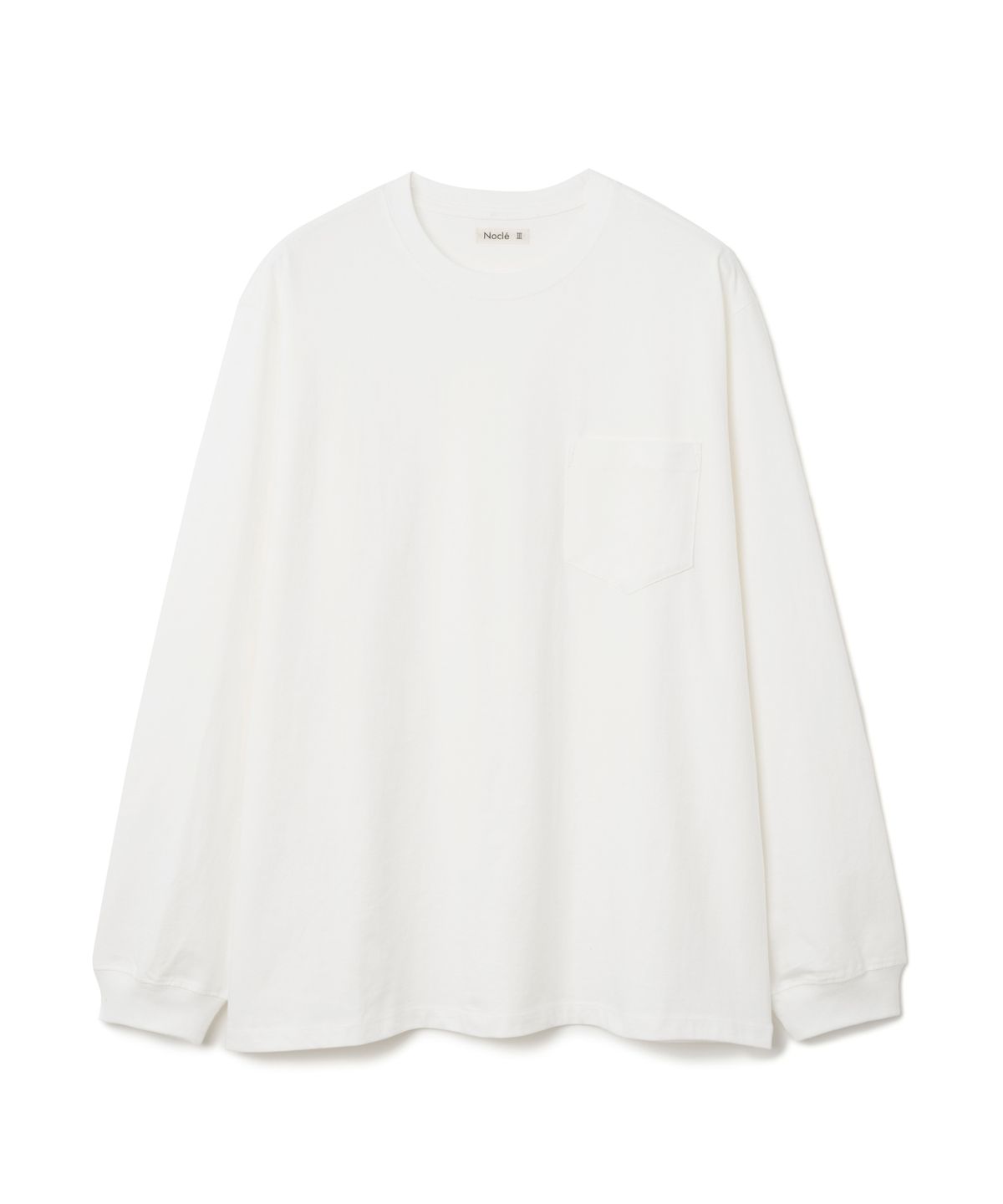 노클(NOCLE) Normal One Pocket Long Sleeve Off White