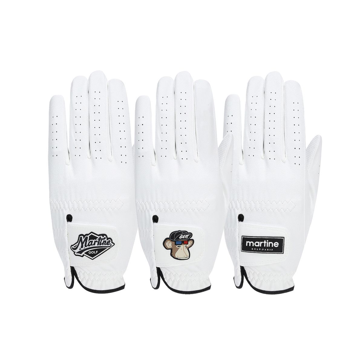 마틴골프(MARTINE GOLF) Solid Golf Glove 3P Set_White (Men)