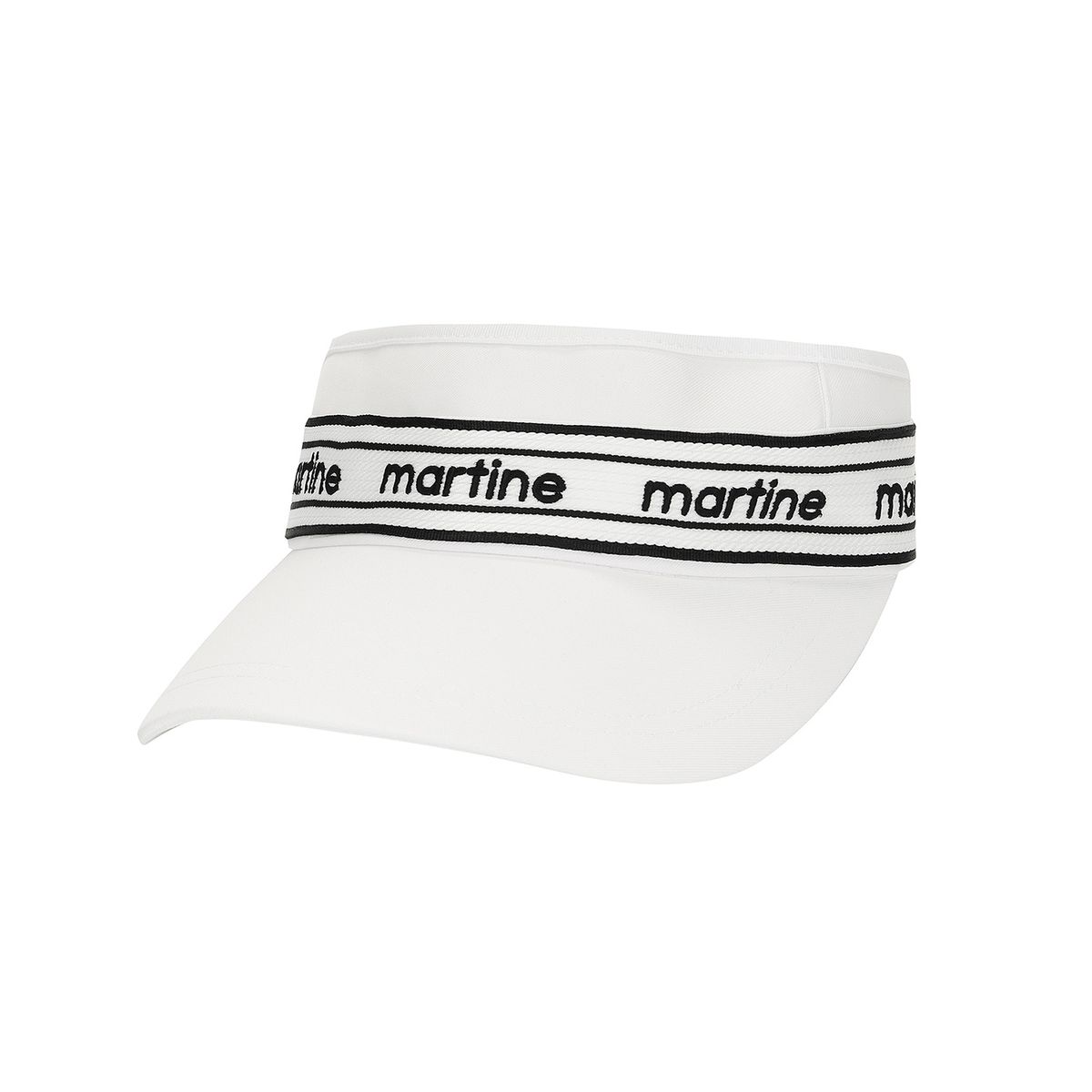 마틴골프(MARTINE GOLF) Logo Tape Sunvisor_White