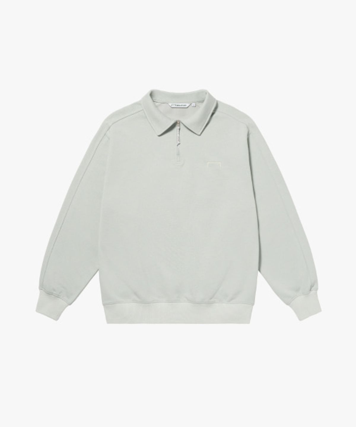 골스튜디오(GOALSTUDIO) LETTERING LOGO QUARTER ZIP-UP-MINT