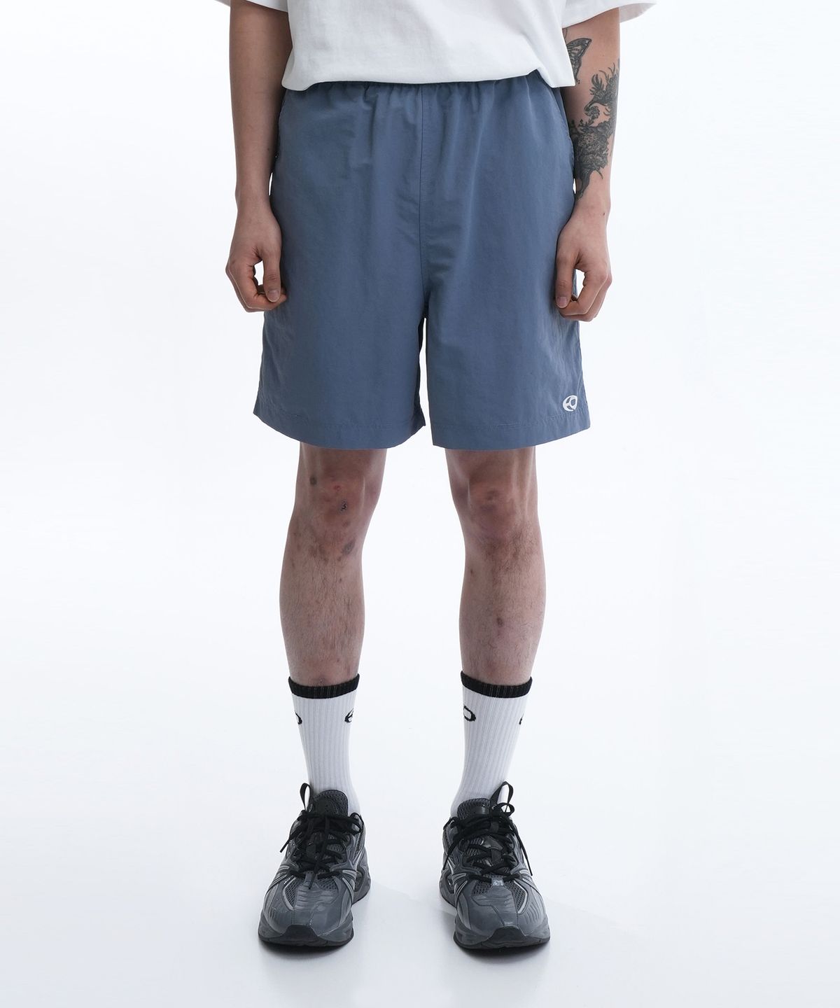 오픈야드(오와이)(OPENYARD(OY)) NYLON HALF PANTS-BLUE