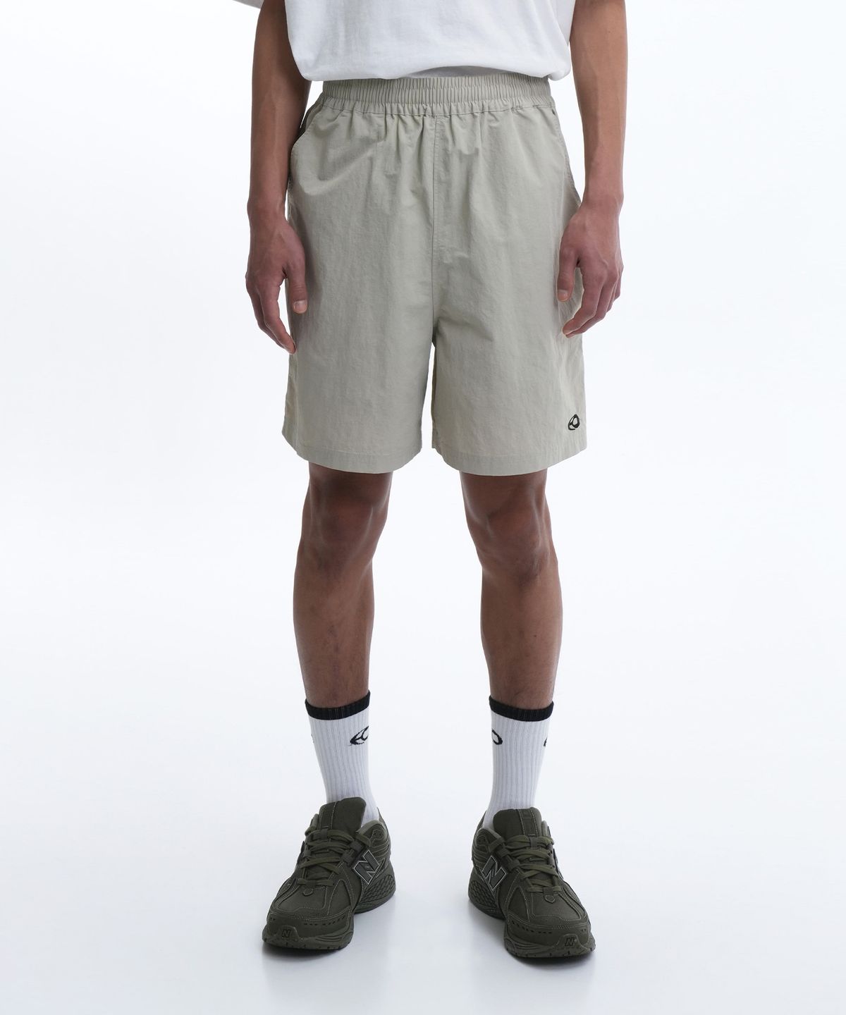 오픈야드(오와이)(OPENYARD(OY)) NYLON HALF PANTS-BEIGE