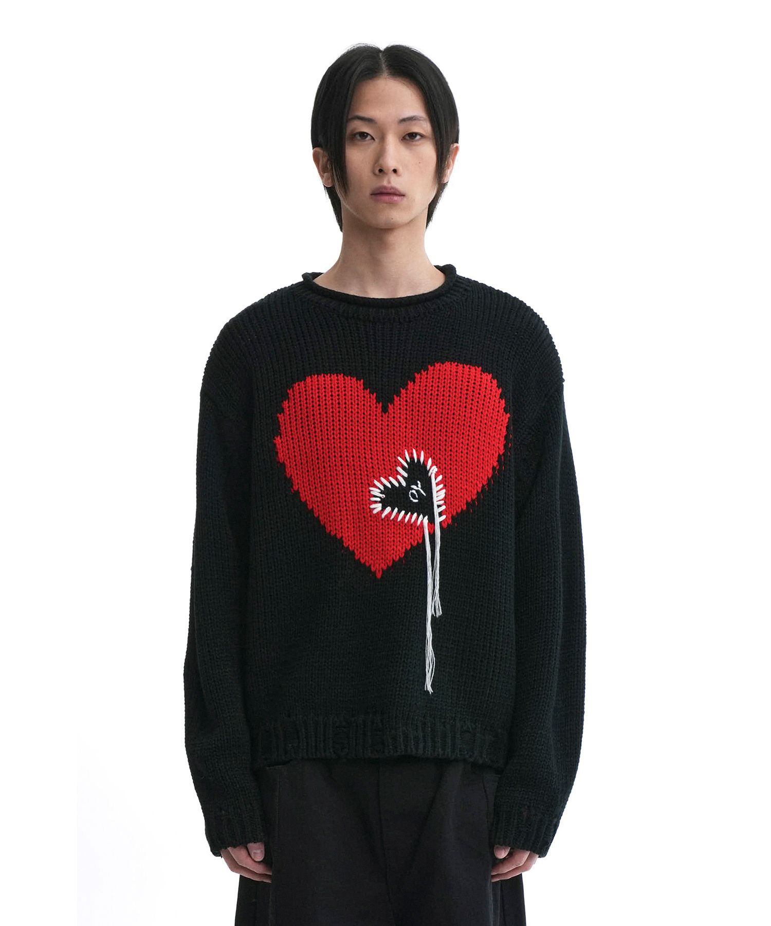 heart sweater mens