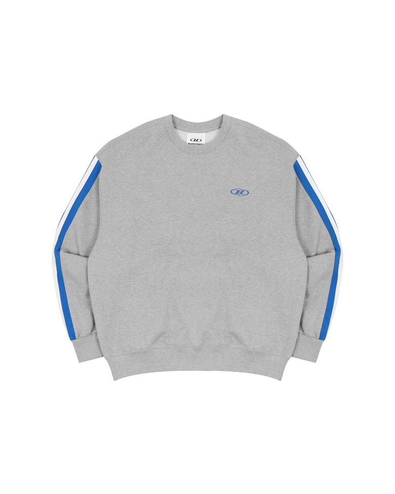 SYMBOL B BLOCK LINE SWEATSHIRTS [MELANGE GREY]
