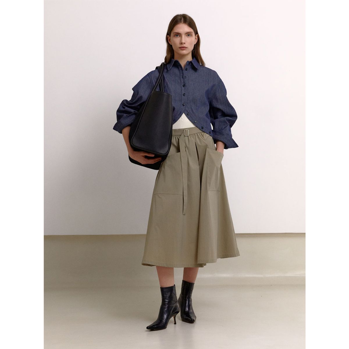 퍼블리카엑스(PUBLICKA X) HENRYK SHIRT NAVY DENIM
