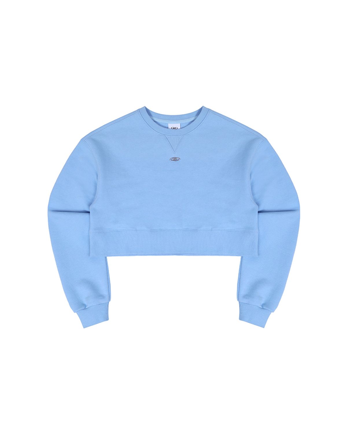 본투윈(BORN TO WIN) B PENDANT CROP SWEATSHIRTS [SKY BLUE]