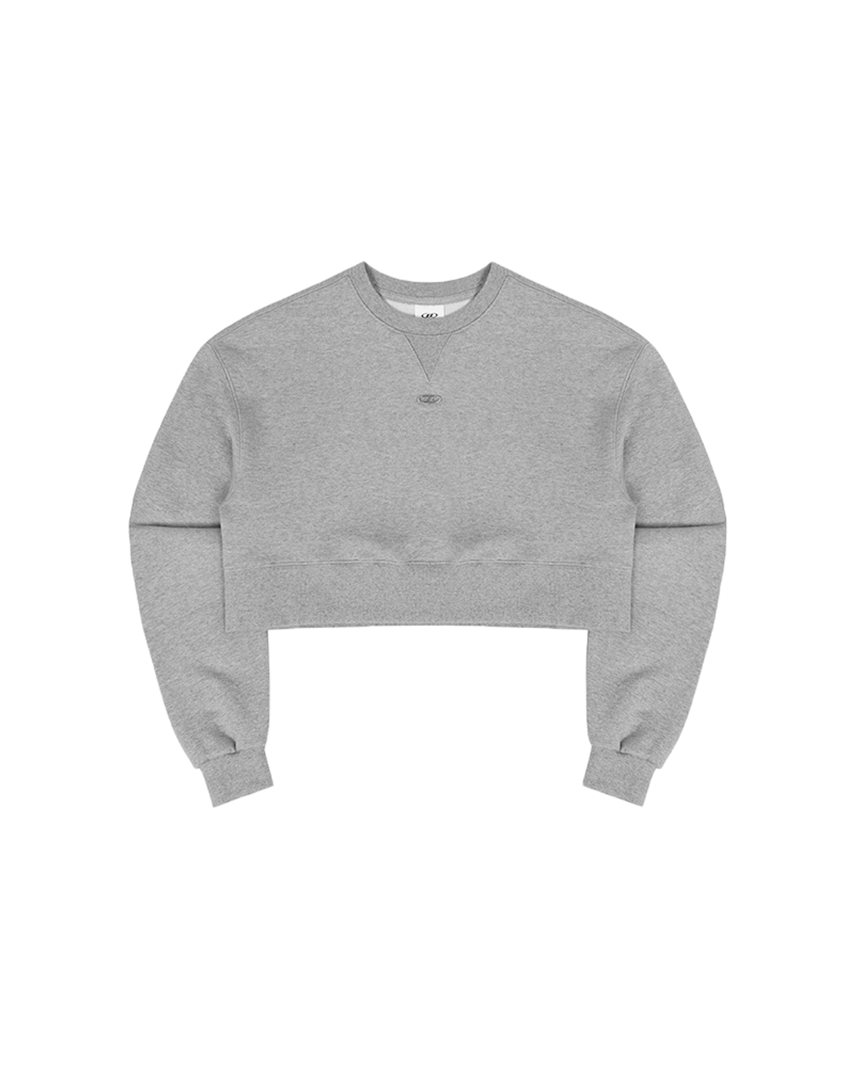 본투윈(BORN TO WIN) B PENDANT CROP SWEATSHIRTS [MELANGE GREY]