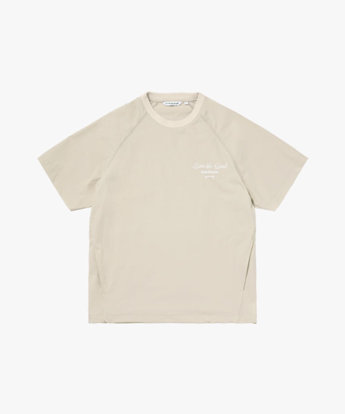 골스튜디오(GOALSTUDIO) AIR THROUGH SHORT SLEEVE WIND PULLOVER-IVORY