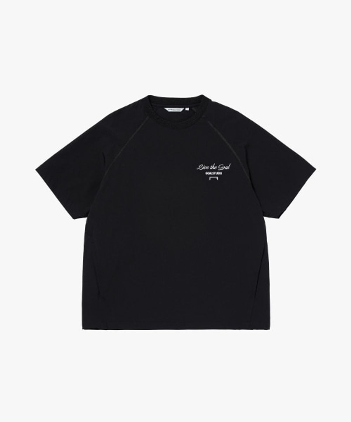 골스튜디오(GOALSTUDIO) AIR THROUGH SHORT SLEEVE WIND PULLOVER-BLACK