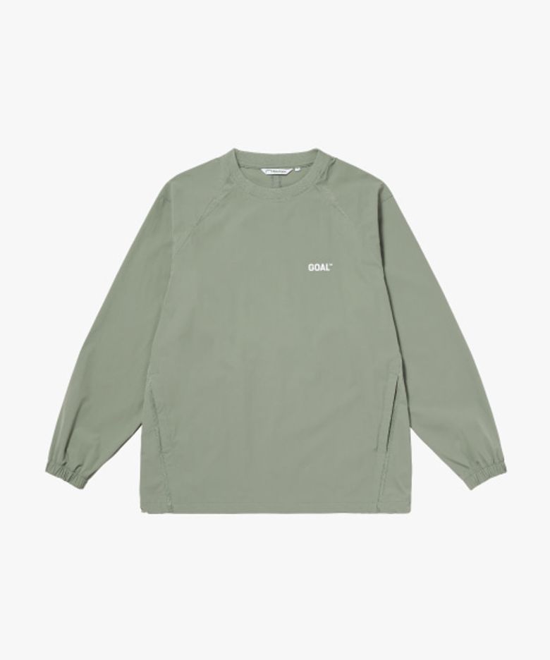 AIR THROUGH GOAL WIND PULLOVER-LIGHT KHAKI