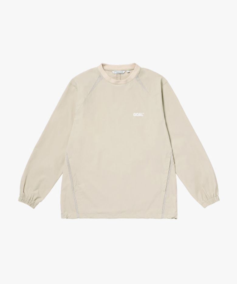AIR THROUGH GOAL WIND PULLOVER-IVORY