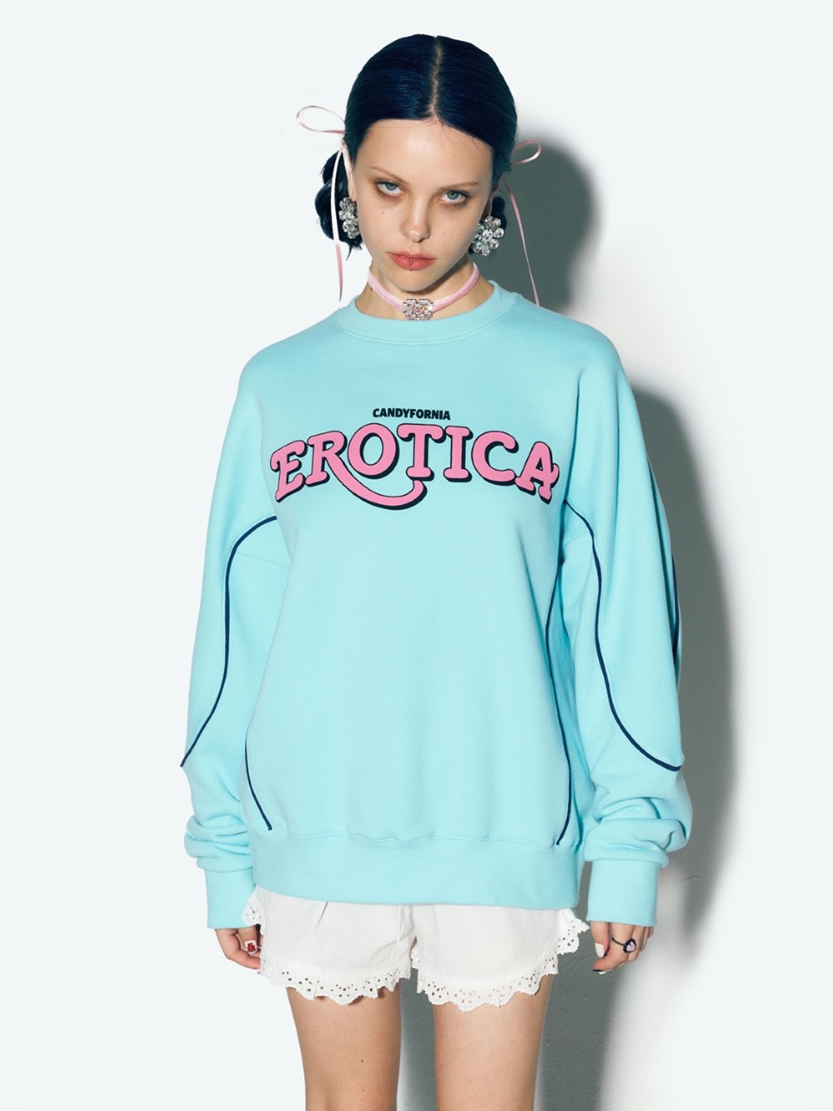 에즈이프 캘리(ASIF CALIE) EROTICA PIPING SWEATSHIRT MINT