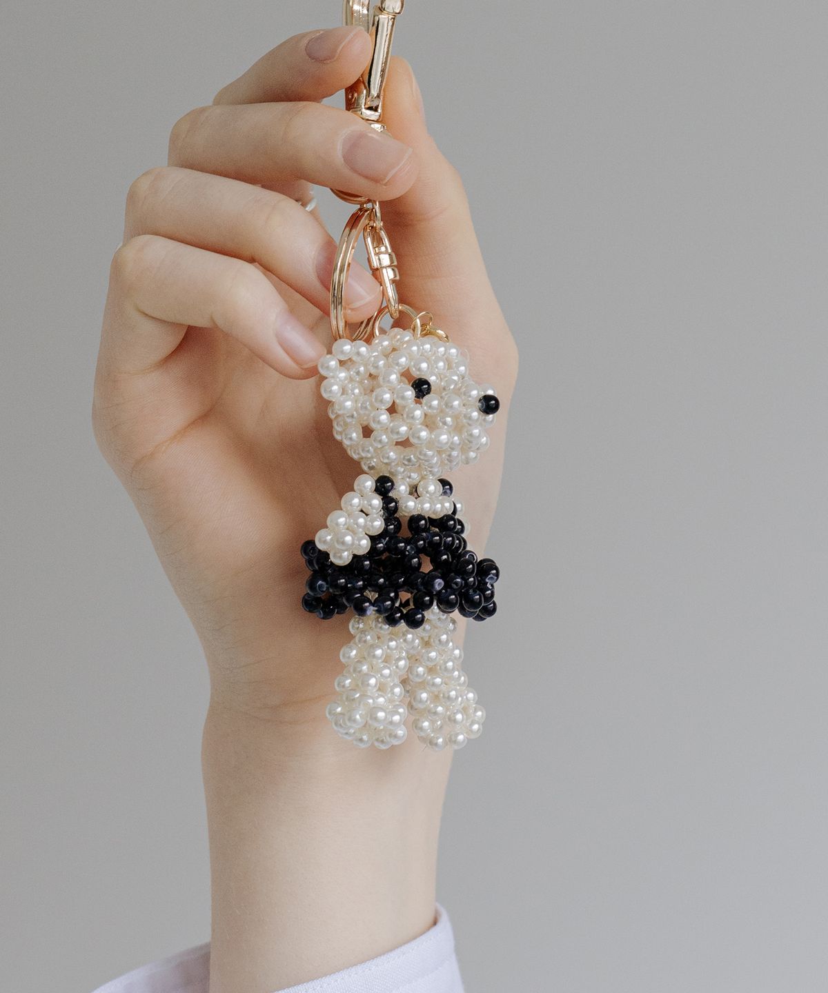 하스(HAS) HTY017 Bead pearl bear keyring