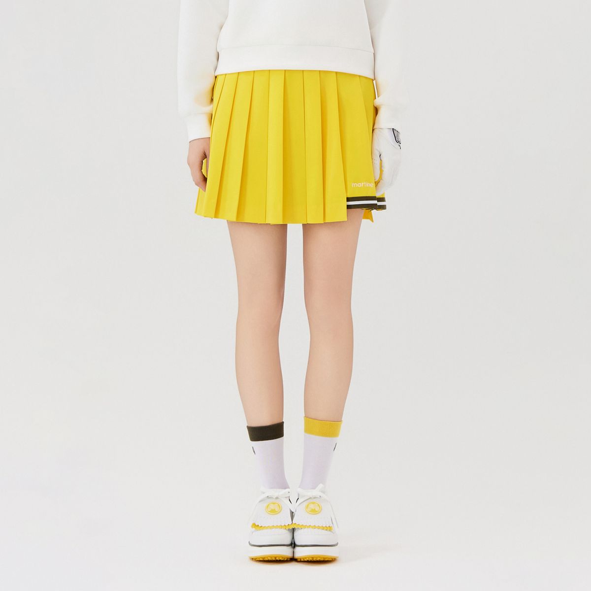 마틴골프(MARTINE GOLF) Tip Point Pleats Culotte_Yellow