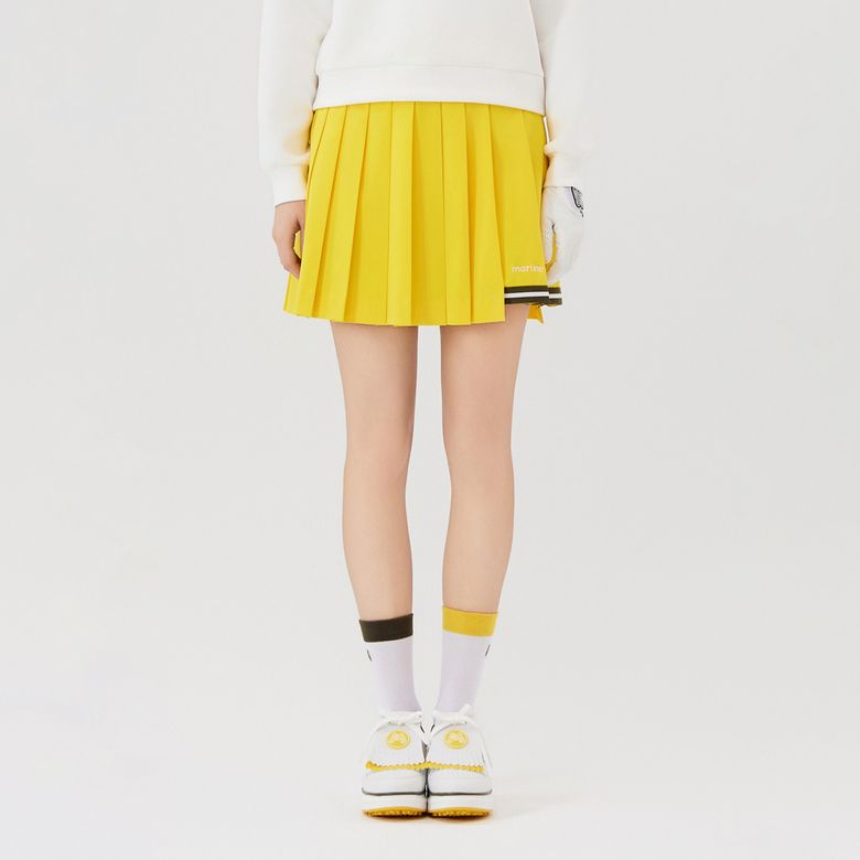 Tip Point Pleats Culotte_Yellow