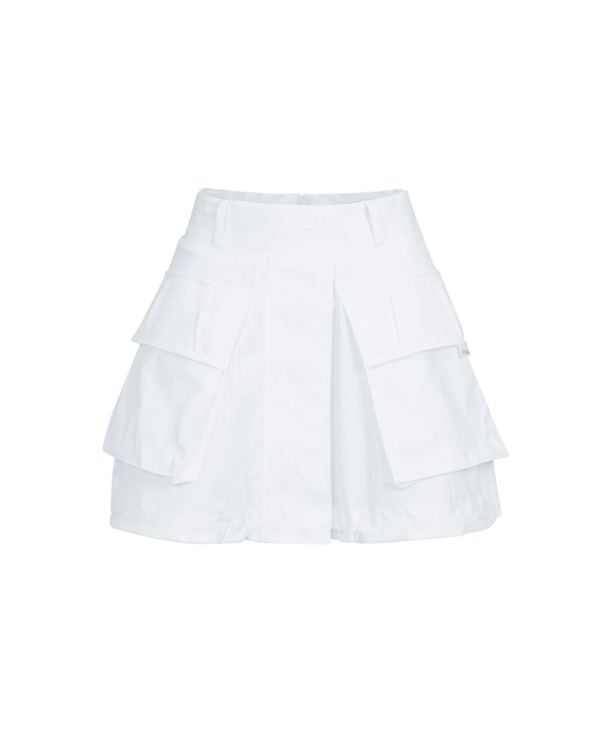 츄쿠츄(CHUCUCHU) C23S-SK011W 시크 볼륨 스커트 (White)