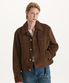 [리얼 레더] 카우 스웨이드 트러커 자켓 (브라운)