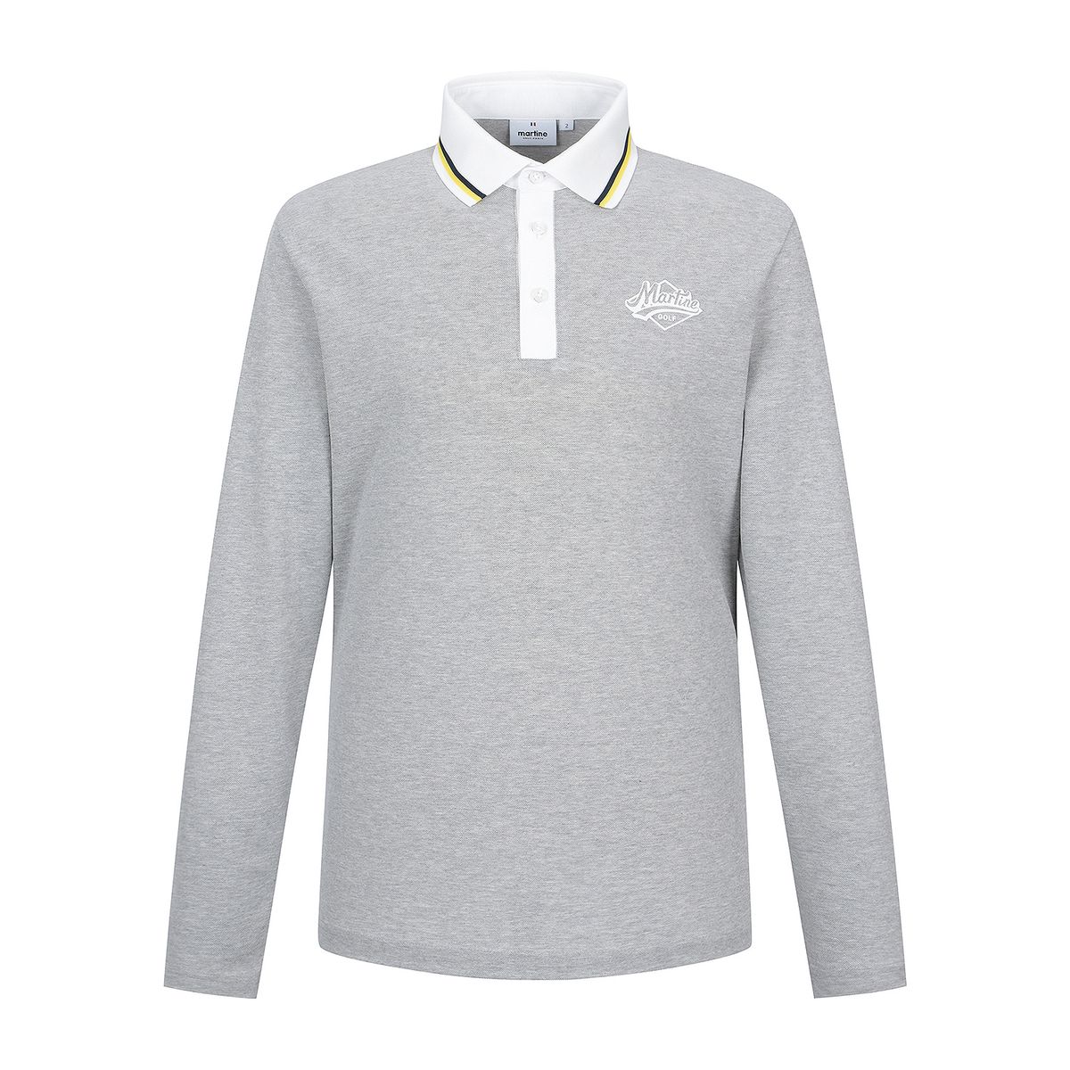 마틴골프(MARTINE GOLF) Collar Color Matching Polo Shirts_M/Grey (Men)