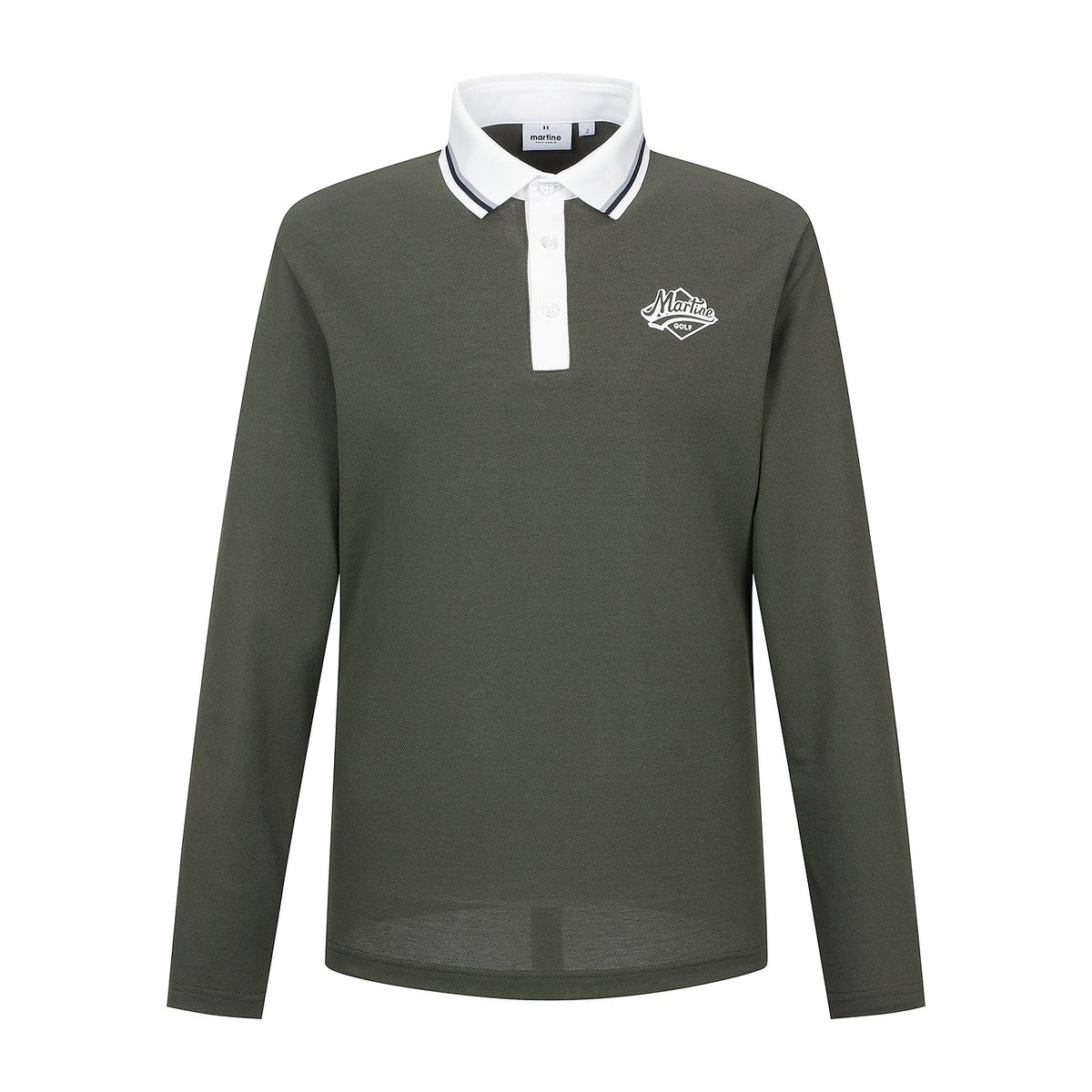마틴골프(MARTINE GOLF) Collar Color Matching Polo Shirts_Khaki (Men)