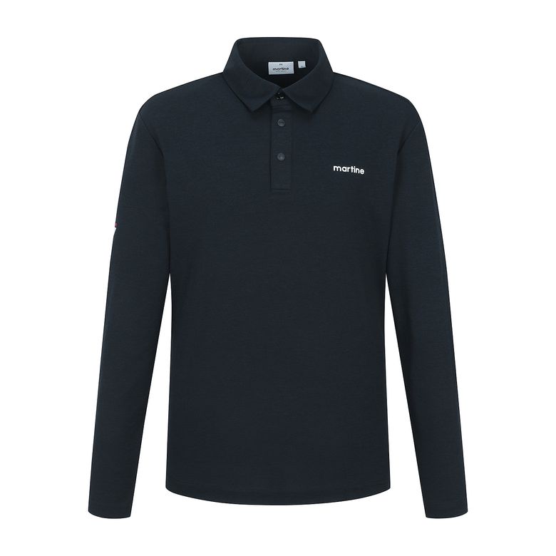 Argyle Print Polo Shirts_Navy (Men)