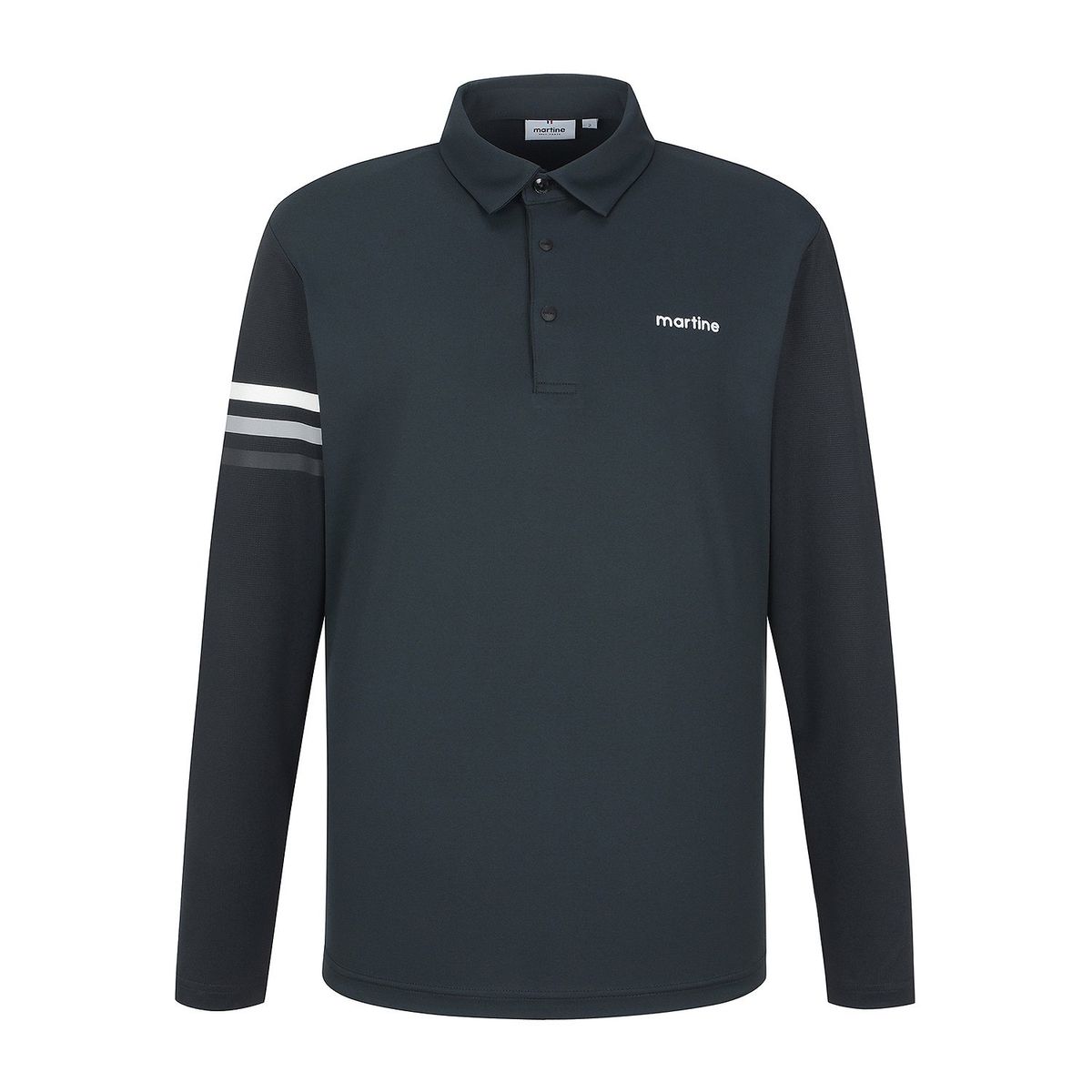마틴골프(MARTINE GOLF) Sleeve Point Polo Shirts_Black (Men)