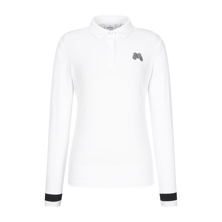 Sleeve Tip Point Polo Shirts_O/White