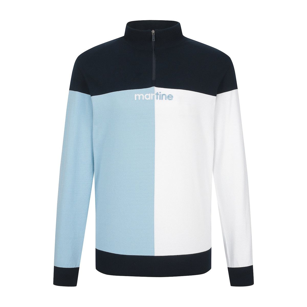 마틴골프(MARTINE GOLF) Half&Half Half Zip-up Sweater_Navy (Men)
