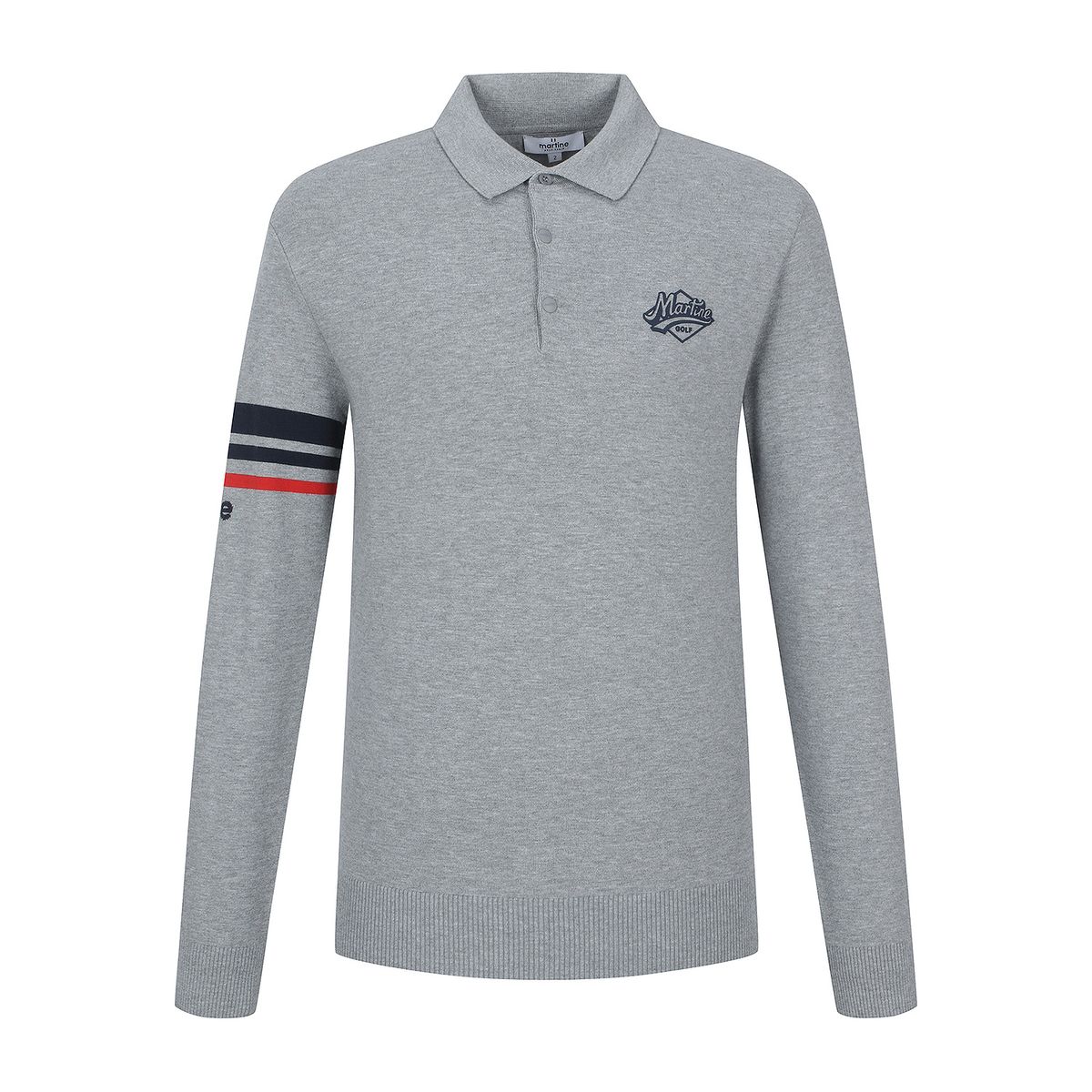 마틴골프(MARTINE GOLF) Sleeve Color Matching Sweater_M/Grey (Men)
