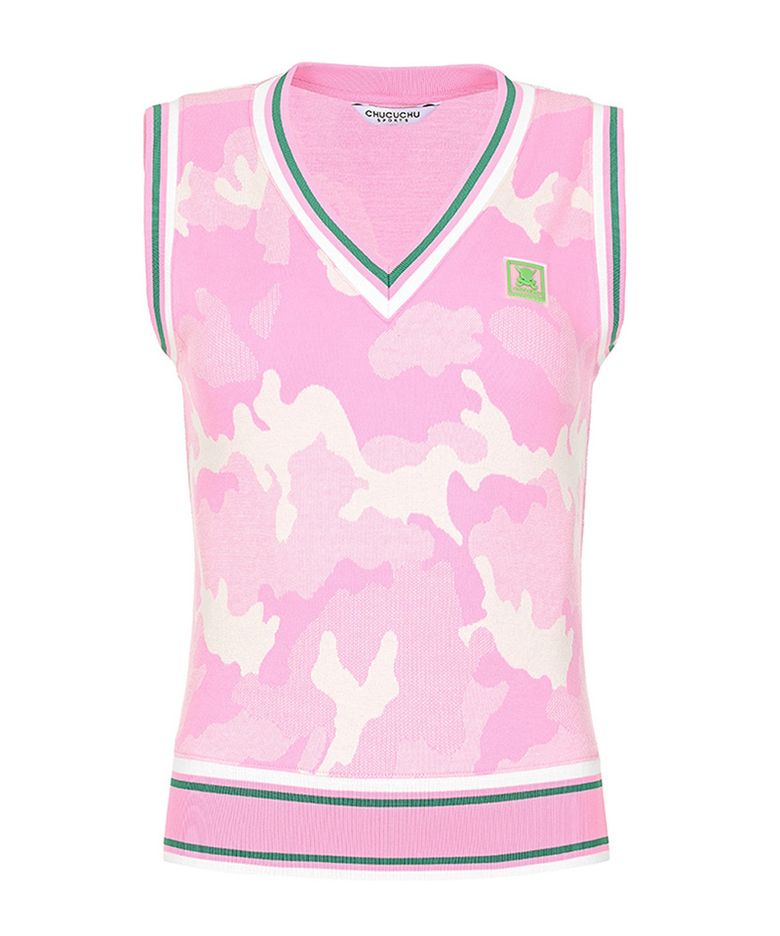 C23S-VT001W 캔디 카모 베스트 (Pink)