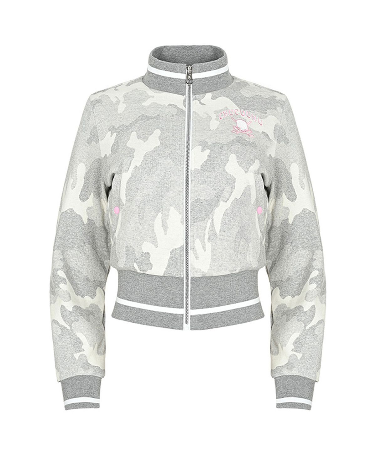 츄쿠츄(CHUCUCHU) C23S-JP004W 캔디 카모 아우터 (Light Gray)