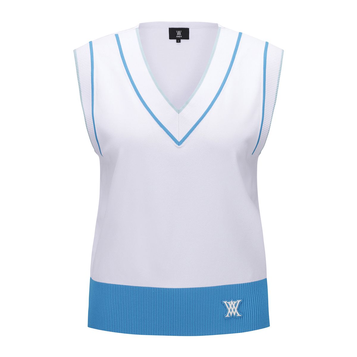 어뉴골프(ANEW GOLF) WOMEN ESSENTIAL V NECK VEST_WH