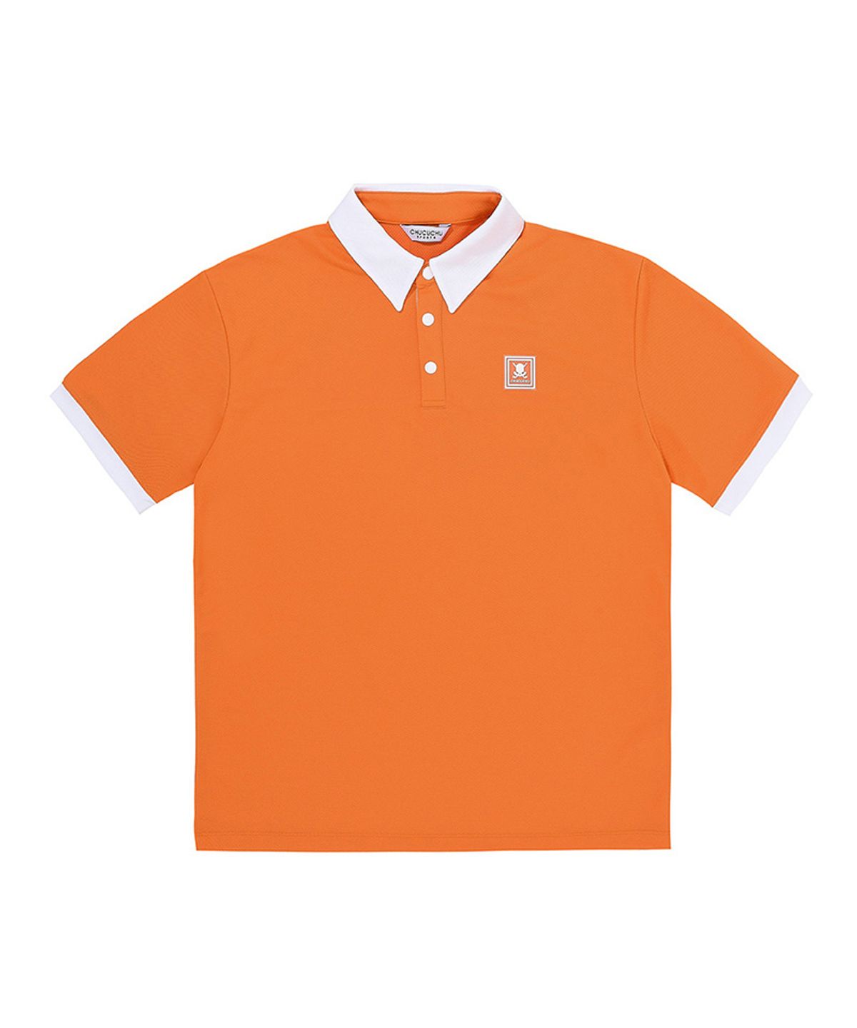 츄쿠츄(CHUCUCHU) C23M-TS022M 맨즈 메쉬 포인트 쿨 티셔츠 (Orange)