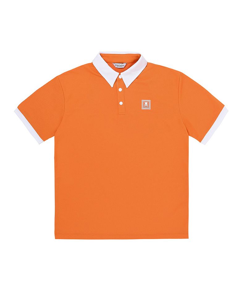 C23M-TS022M 맨즈 메쉬 포인트 쿨 티셔츠 (Orange)