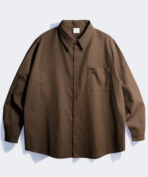 옥스포드 헤비 루즈핏 셔츠 브라운 SMLS4610