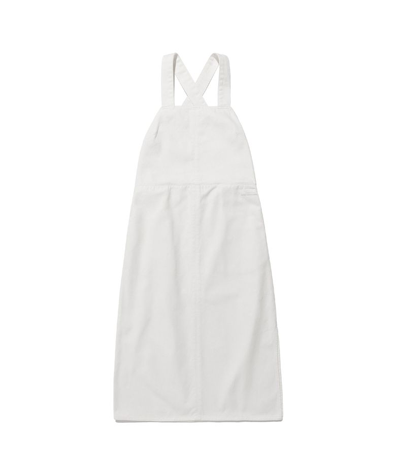 FFATS APRON WASHED DRESS_WHITE(NG2ESUW390A)