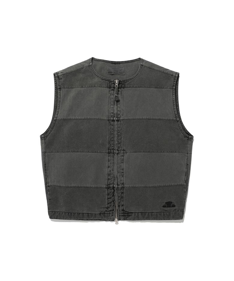 FFATS GARMENTS DYED VEST_BLACK(NG2ESUB990A)