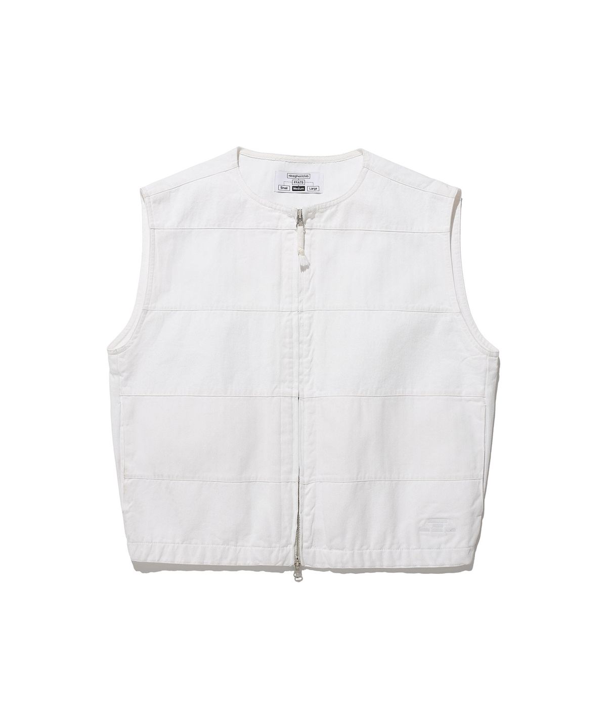 나이스고스트클럽(NICEGHOSTCLUB) FFATS GARMENTS DYED VEST_WHITE(NG2ESUB990A)