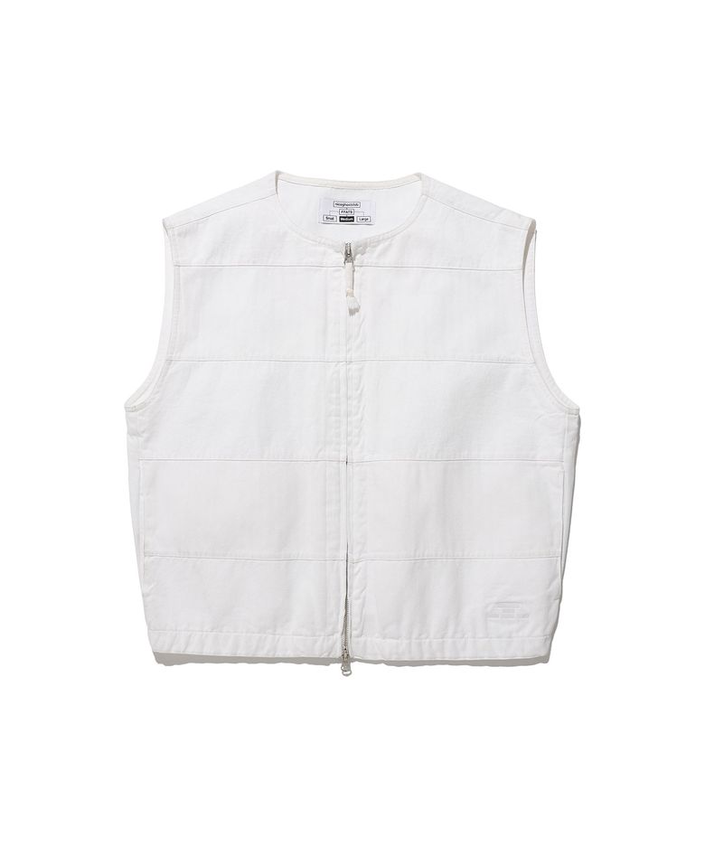 FFATS GARMENTS DYED VEST_WHITE(NG2ESUB990A)