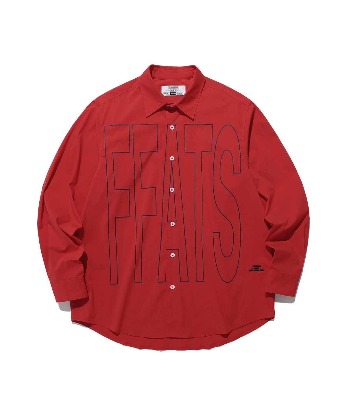 나이스고스트클럽(NICEGHOSTCLUB) FFATS POPLIN SHIRT_RED(NG2ESUW300A)