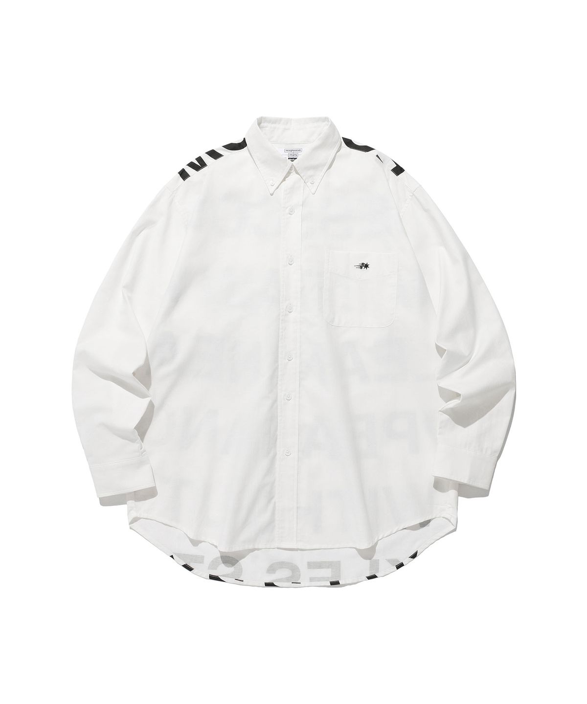 나이스고스트클럽(NICEGHOSTCLUB) FFATS DRESS CODE BIG BIG SHIRT_WHITE(NG2ESUW302A)