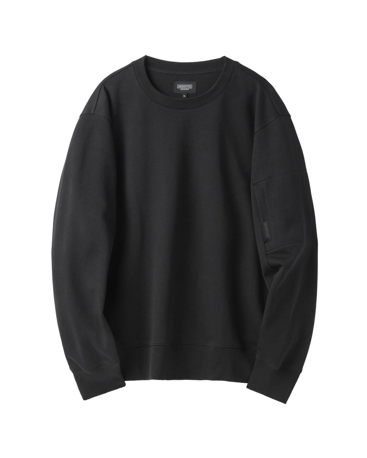 브롬톤 런던(BROMPTON LONDON) COMMUTER BASIC SWEATSHIRT - BLACK (P241USW103)