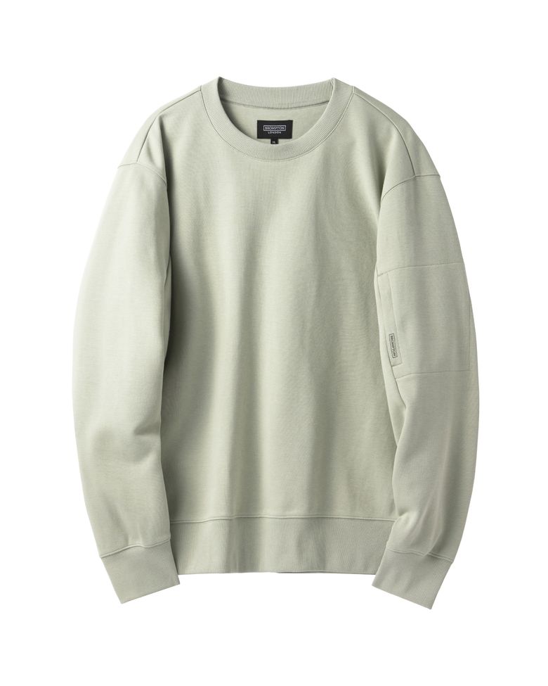 COMMUTER BASIC SWEATSHIRT - L/KHAKI (P241USW103)