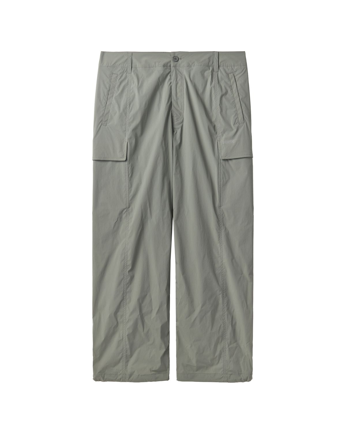 브롬톤 런던(BROMPTON LONDON) NYLON SET CUT DETAIL TROUSERS - KHAKI (P242MPT234)
