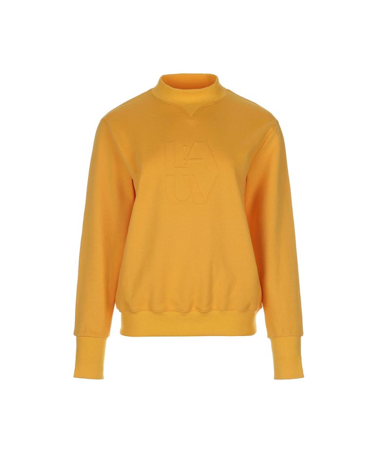 엠보 로고 스웻 셔츠_ORANGE